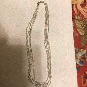 Sterling silver 4 strand necklace
